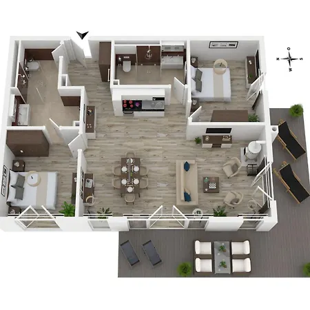 5 Sterne Strandidylle Mit Grosser Terrasse *